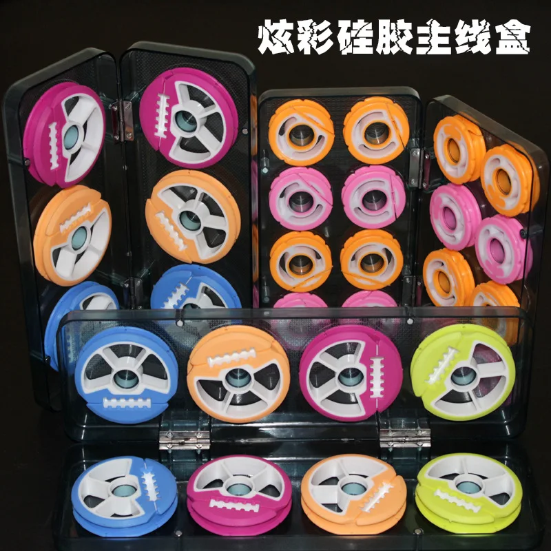 

New Style Colorful Silica Gel Principal Line Box Fishing Tackles Wrapped Spools Winding Ring Fishing Rod Fishing Gear