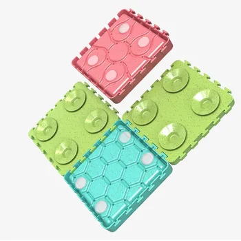 

4pcs TPR Slow Treater Feeder Dog Bowl Dog Lick Mat Set Fun Dog Treat Dispensing Mat Dog Lid Pad with Suction Distraction Device