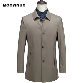

MOOWNUC men trench coat men's new arrival spring high quality casual jacket fashion clothes for men summer coat jacket