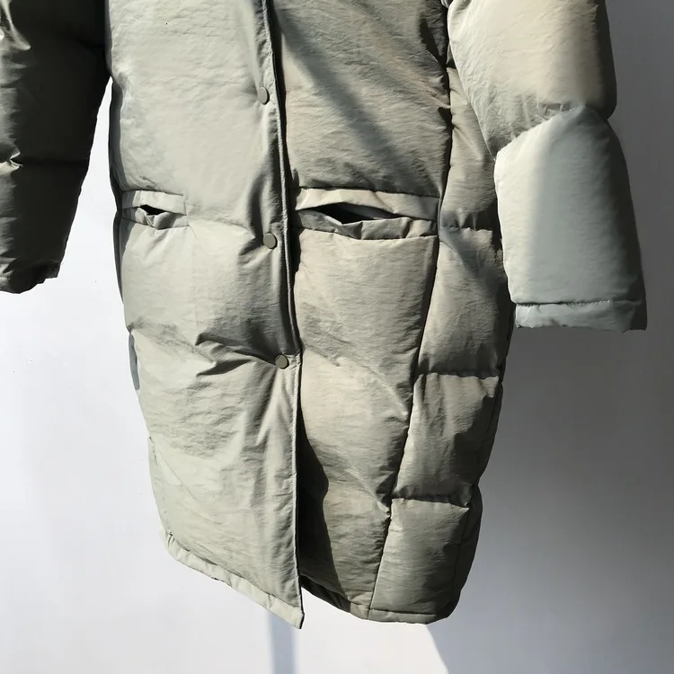 Mooirue осень зима уличная длинная парка пальто ленивое свободное плотное хлопковое однотонное хлопковое пальто с принтом