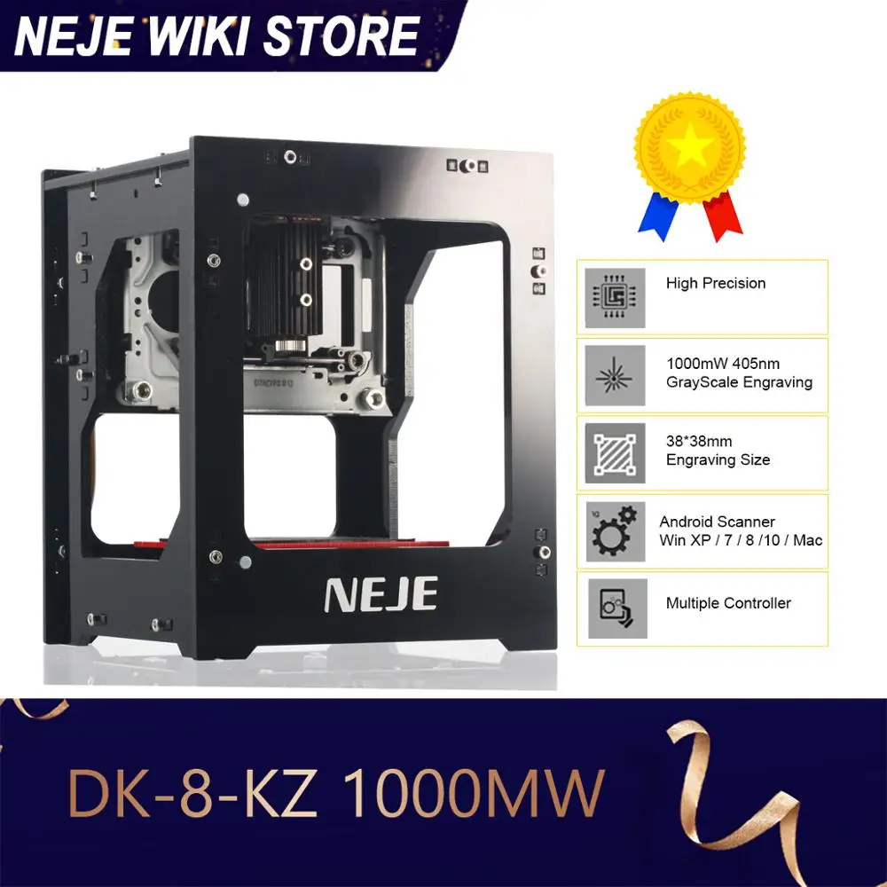 NEJE 1000 мВт Лазерная Гравировальная Машина 405nm AI Smart support app CNC лазерный гравер для