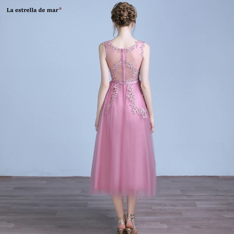 Vestido madrinha/Новое Тюлевое платье с бусинами, а-силуэт, румяна, розовый, синий, серебристый, серый цвет, платье подружки невесты в бургундском стиле, платье для свадебной вечеринки