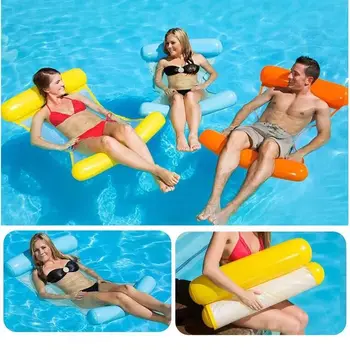 

Water Lounger Hammock Pool Mat Float Inflatable Rafts Swimming Air Buoy Floating Chair Portable Summer Toy Gift Sport Boy Girl