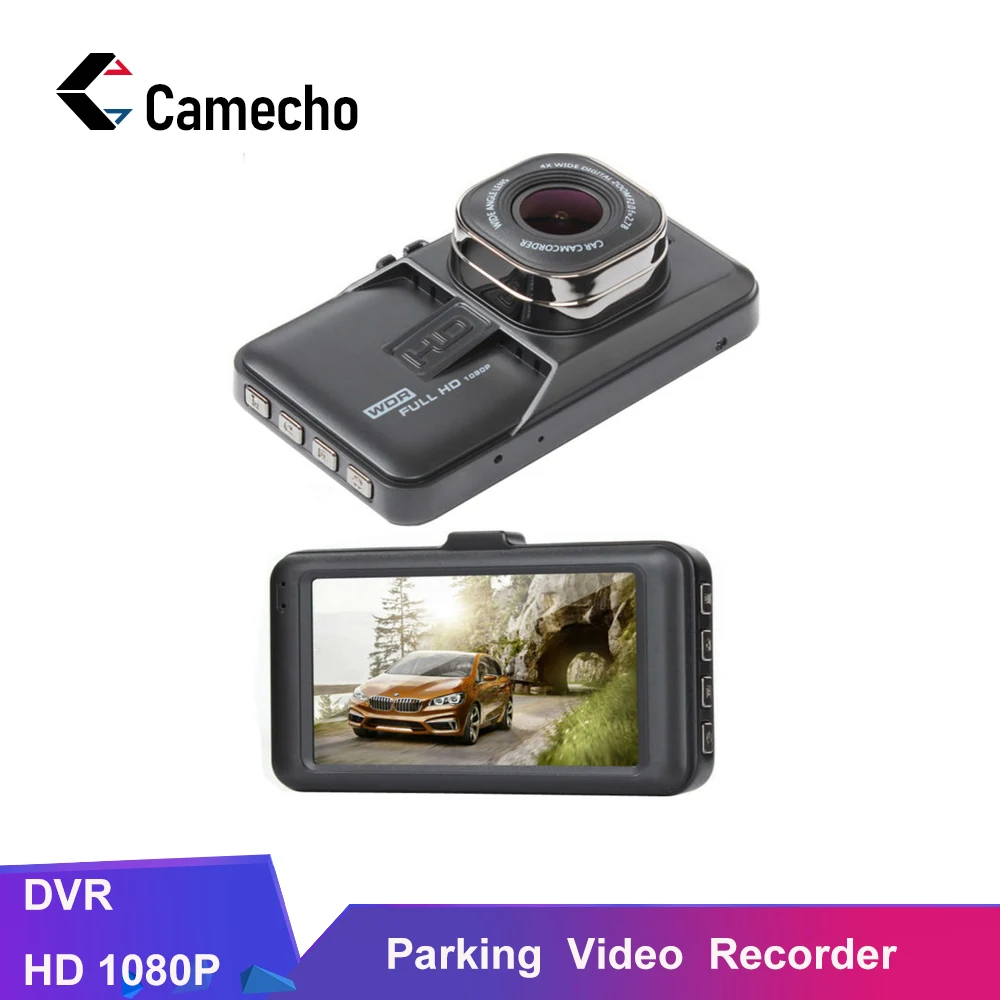Camecho Новый 3 0 &quotАвтомобильный видеорегистратор Full HD 1080P рекордер Автоматическая