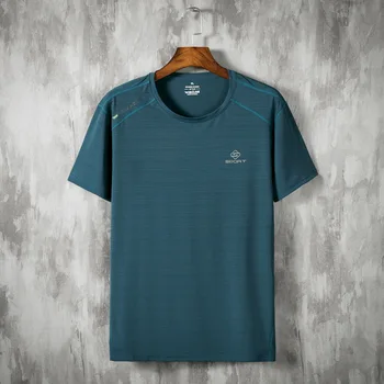 

Sports T Shirt Round Neck Male Outdoor Short Sleeve Fat Man Speed Dry Clothing Plus Fat plus Loose Big Size Running Quick