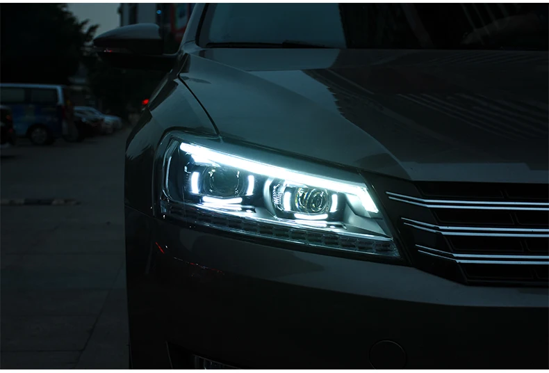 Vland фабрика для автомобиля головного света для Passat светодиодный налобный фонарь с поворотник с последовательным индикатор