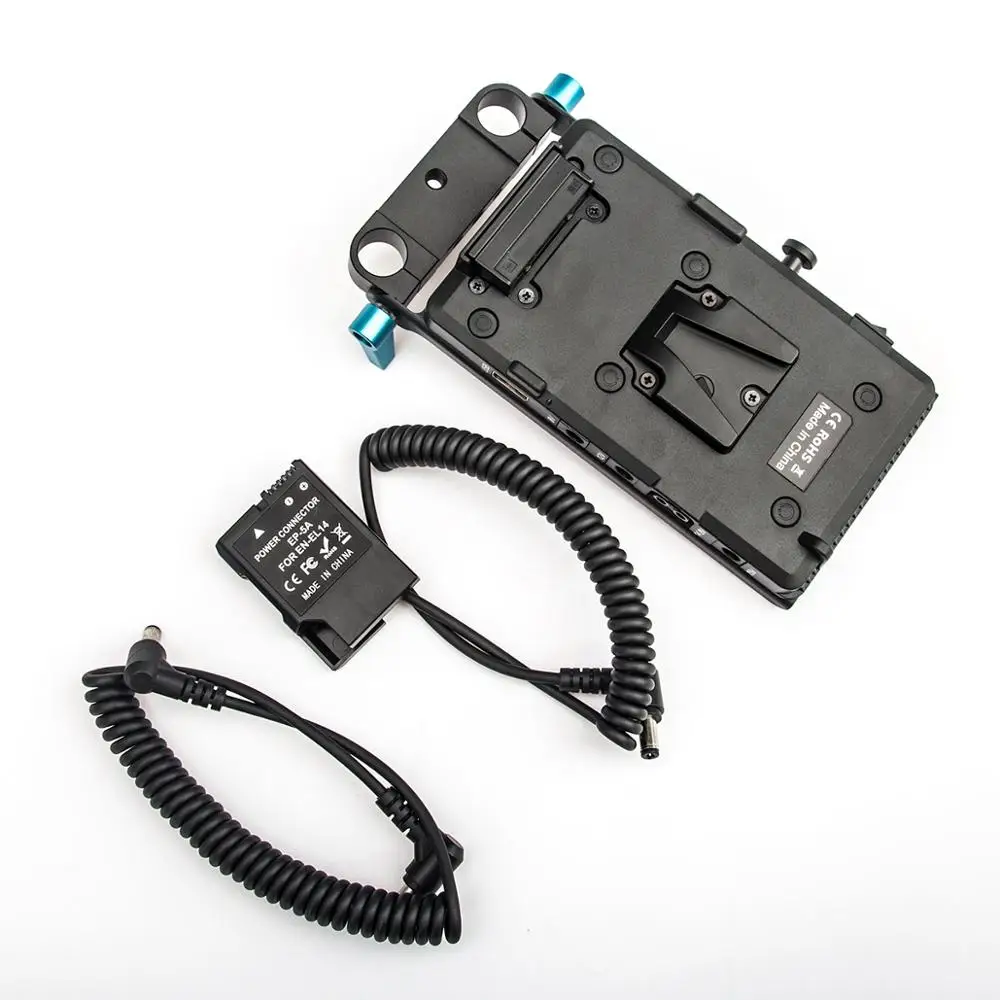 WY-VG1 Power Supply System V Mount Battery Plate Adapter with EN-EL14 Cable for Broadcast SLR HD camera | Электроника