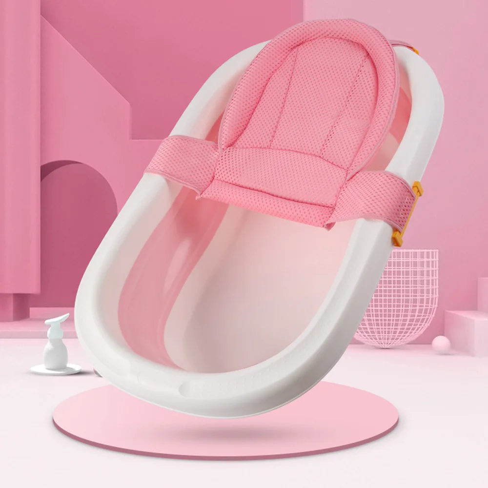 

Newborn Baby Folding Bath Tub Portable Folding Safety Anti-Slip Bottom Baby Swim Tubs Portable Children Non-Slip Kid Bathtub
