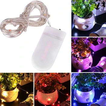 

2019 20 Leds Fairy Led String Lights Copper Wire Button Battery Operated Home for Colorful Drop Shipping