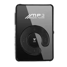 Портативный мини зеркало клип MP3 плеер музыкальный медиа поддержка Micro SD TF карта Мода Hifi MP3 для спорта на открытом воздухе