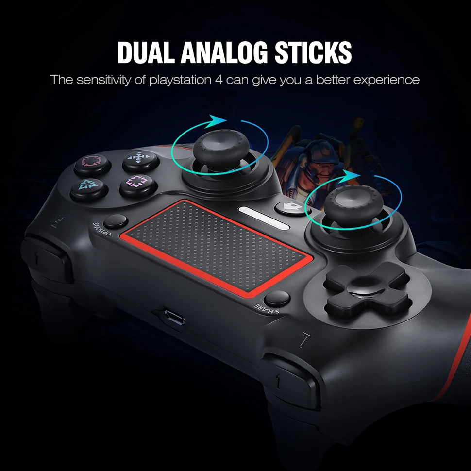 Беспроводной джойстик EasySMX контроллер для PS4 Play Station4 Pro вибрационный dualshock 4