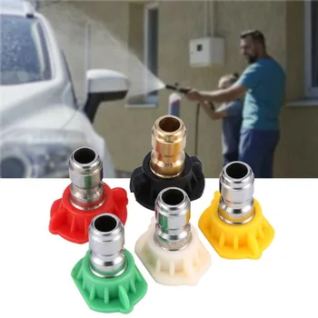 

5pcs Pressure Washer Gun Washer Nozzle High Pressure Water Gun Irrigation Spray Nozzles Water Spray Tip