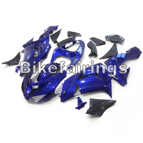 Полный комплект обтекателя Для Kawasaki ZX10R 2006 2007 ZX-10R 06 07 ABS пластиковые детали для мотоцикла блеск капота конфеты синий обтекатели