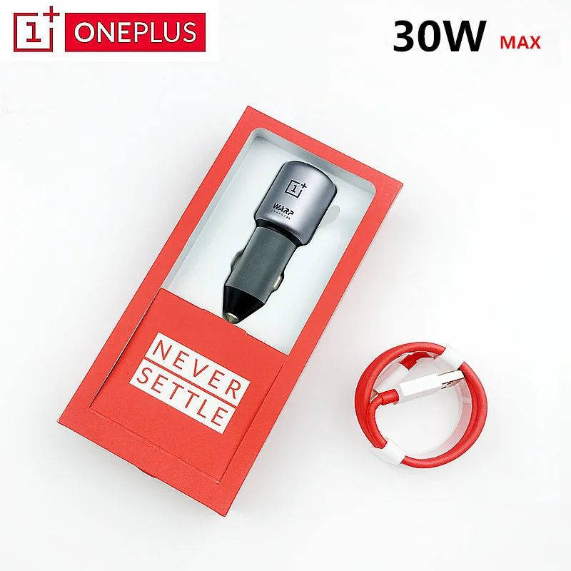 

Original Oneplus 7 Pro Warp Charge 30W MAX Car Charger 5V / 6A Fast charge adapter For Oneplus 7 Pro Oneplus 3 3T 5 5T 6 6T 7