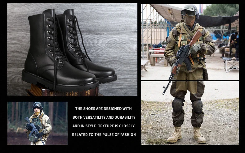 Size 38-50 Desert Military Tactical Boots Outdoor Waterproof Male Hiking Shoes Zapatos Non-Slip Wear Climbing Botas De Escalada