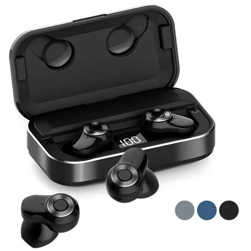 TWS bluetooth 5.0 Earphone Wireless Earbuds 3500mAh Power Bank Headset Smart Touch buy china direct with Mic Stereo earphone