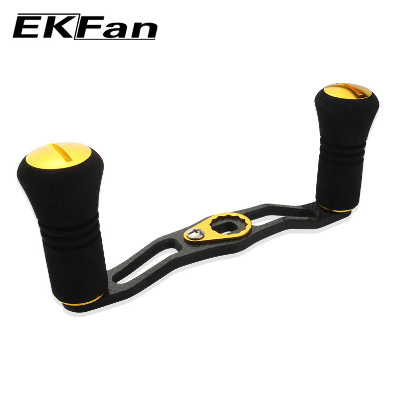 EKFan High Quality 7*4mm Hole Black EVA Knob & Carbon Fiber Handle