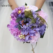 Weztez Свадебный букет свадебных цветов Свадебные букеты Элегантный Искусственный цветок ручной работы свадебные украшения SPH139