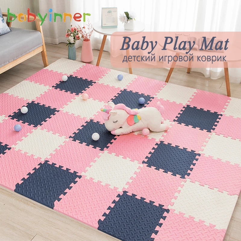 Babyinner детский игровой коврик 30*30*1 см EVA для спальни пазл блокирующий Детский