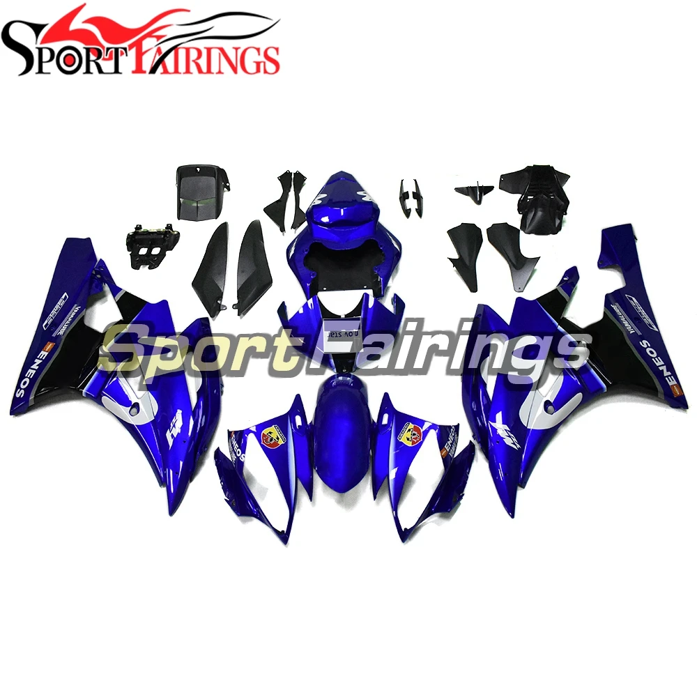 

Compete Fairings for Yamaha YZF R6 2006 2007 Bodywork ABS Plastic Cowlings YZF-600 06 07 Body Frames Injection Blue Black Panels