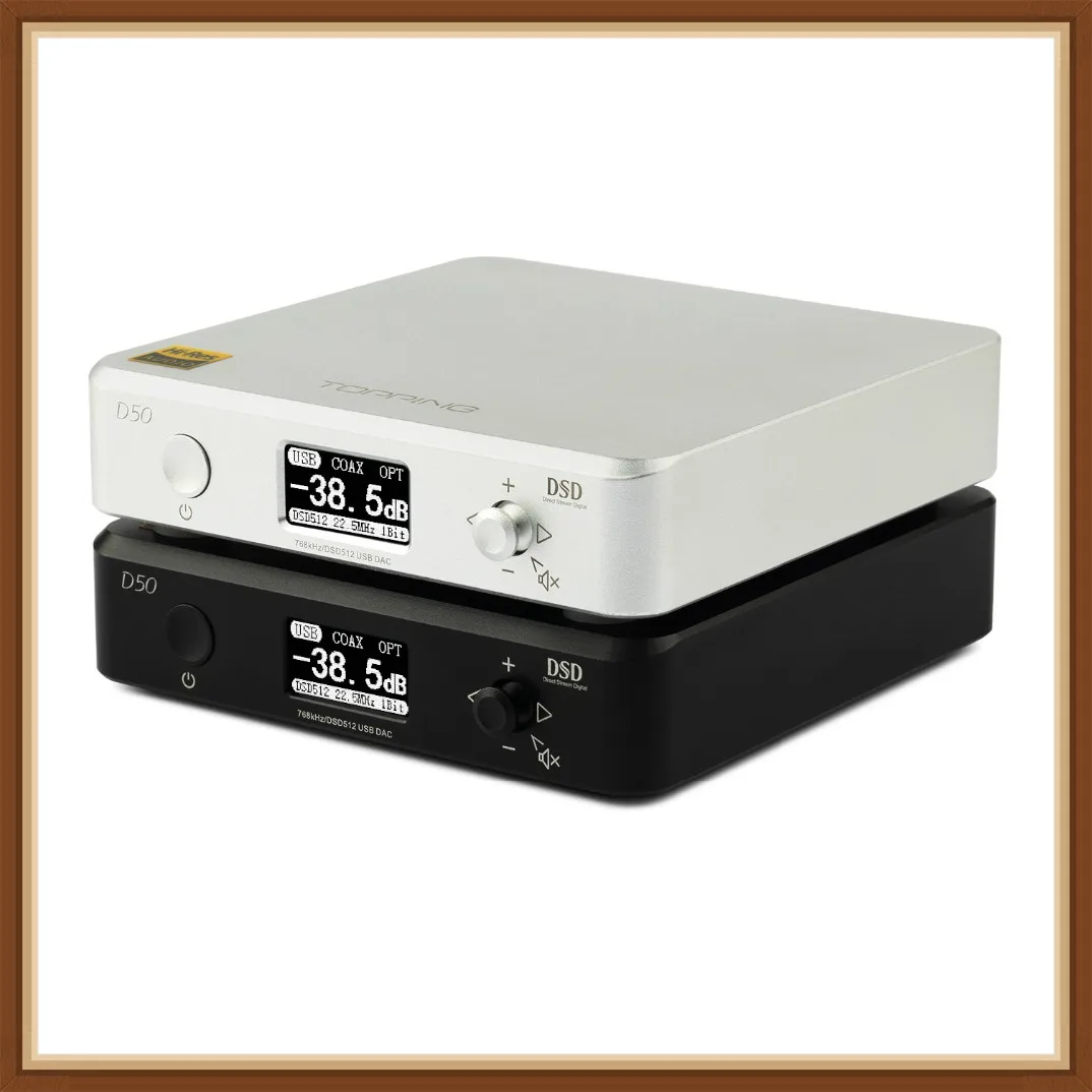 Мини Hi-Fi аудио декодирование TOPPING D50 / D50S ES9038Q2M * 2 USB DAC XMOS XU208 DSD512 32 бит/768 кГц OPA1612