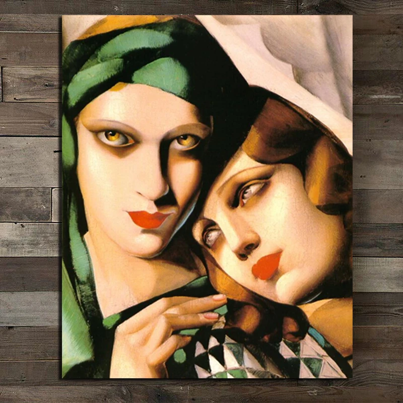 Tamara de Lempicka зеленый тюрбан холст печать гостиная украшение для дома Современные