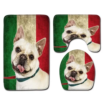 

3Pcs Set Bathroom Mat Set Toilet Rug Bathroom Mat Set Bath Mat Rugs Home Decor Bathroom Products Bathroom Bath Rug Set BA07