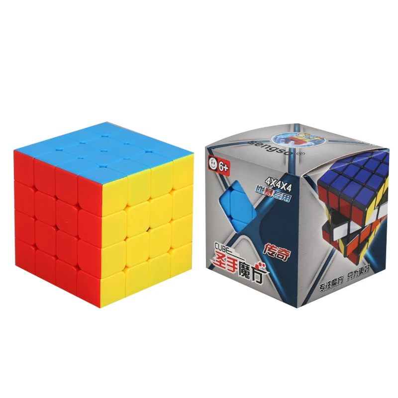 Shengshou Legend 4x4x4 магический куб sengso 3x3x3 neo куб матовая поверхность ПВХ наклейки Cubo Magico скорость Головоломка Развивающие игрушки
