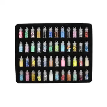 

48 Bottles/Set Nail Art Sequins Glitter Powder Manicure Decoral Tips Polish Nail Stickers Decoration Mixed Color With Case Kits