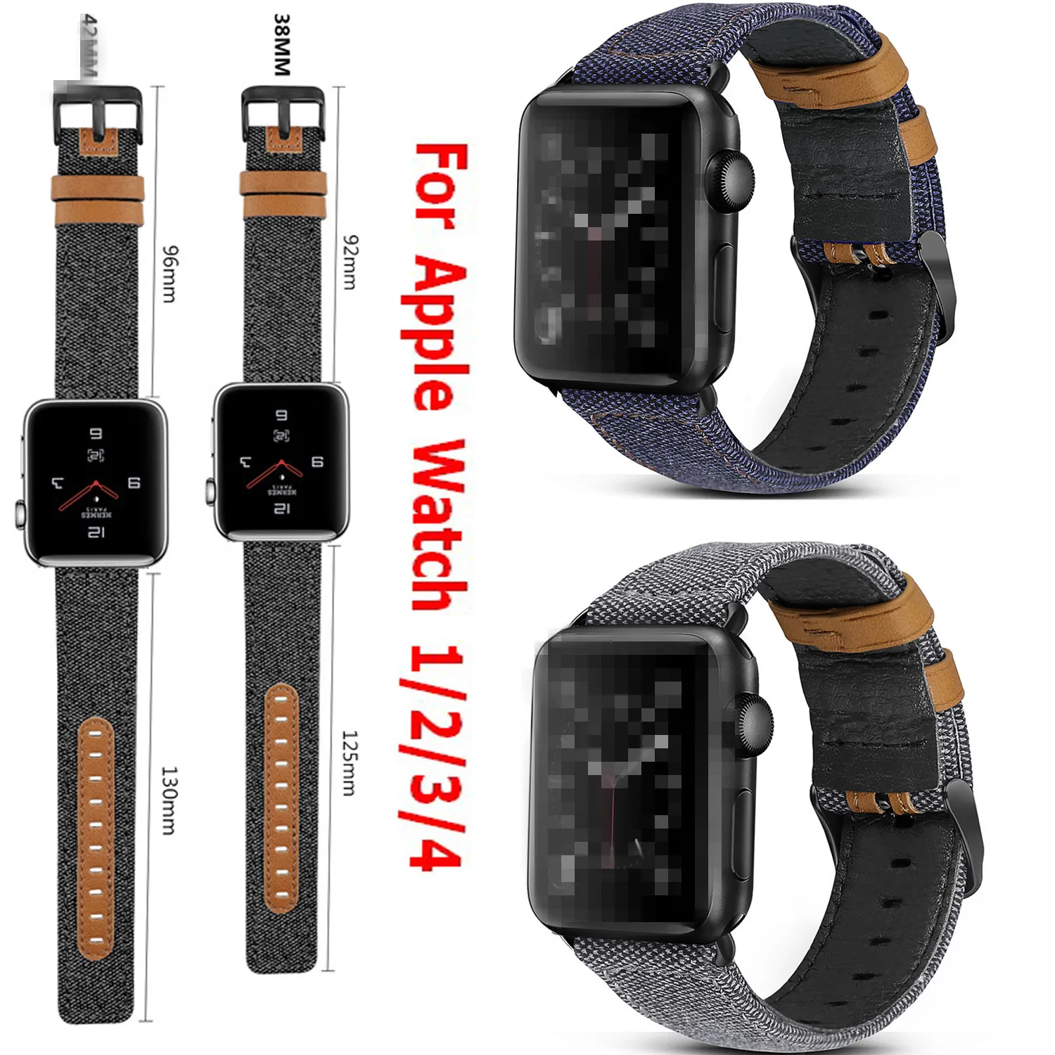 Кожаный Смарт браслет высокого качества ремешок для Apple watch сменный iwatch 1/2/3/4/5