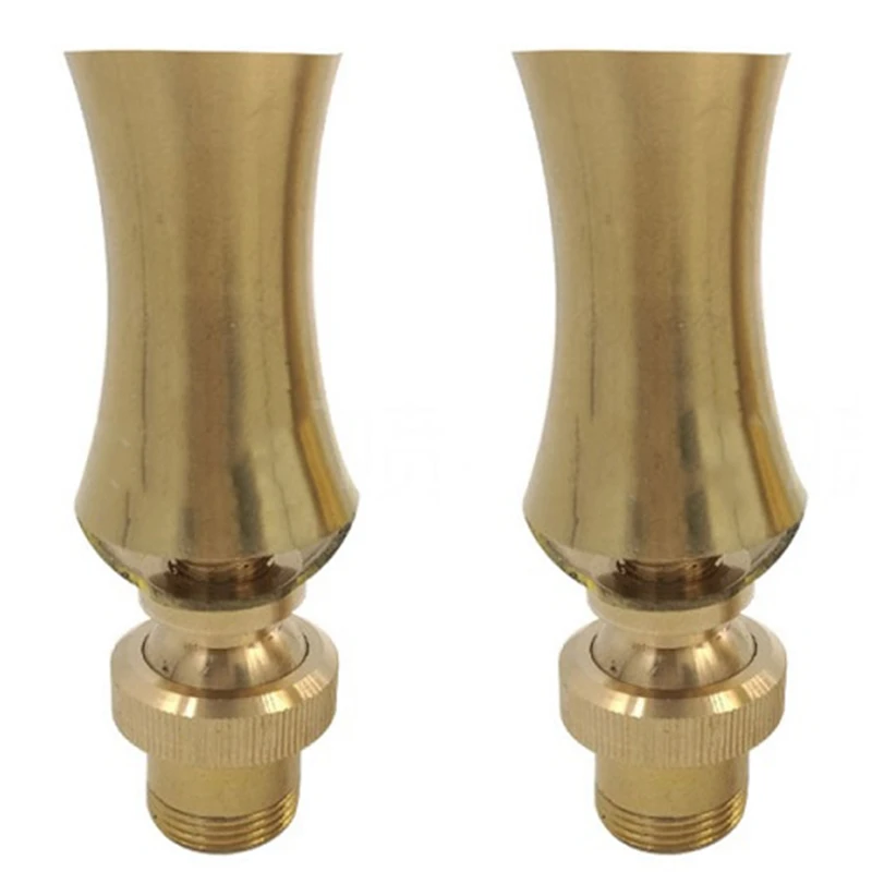 

2Pcs 1/2 Inch DN15 3/4 Inch DN20 Brass Ice Tower Cascade Water Fountain Nozzle Garden Landscape Fountain Garden Pond Decoration