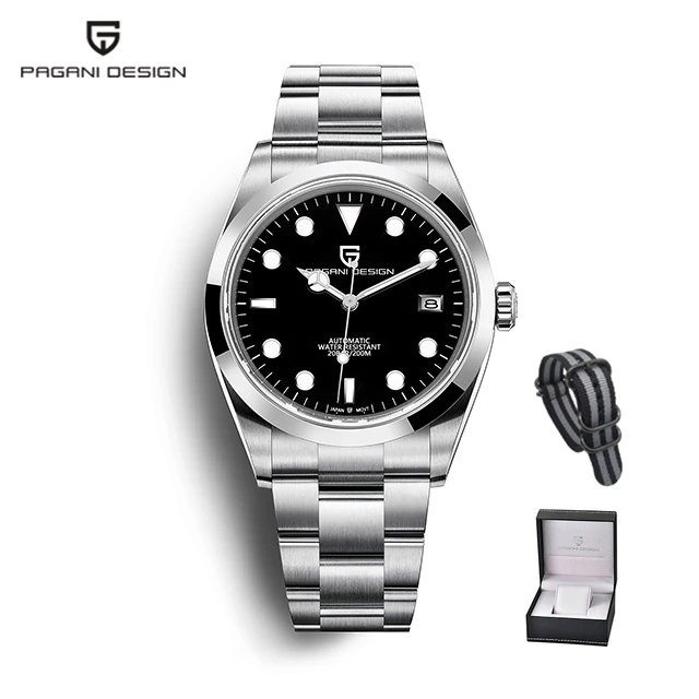 PAGANI DESIGN 2021 New Men's Automatic Mechanical Wristwatch Business Diving Men's Watch Luxury Sapphire 200M Waterproof Watches 