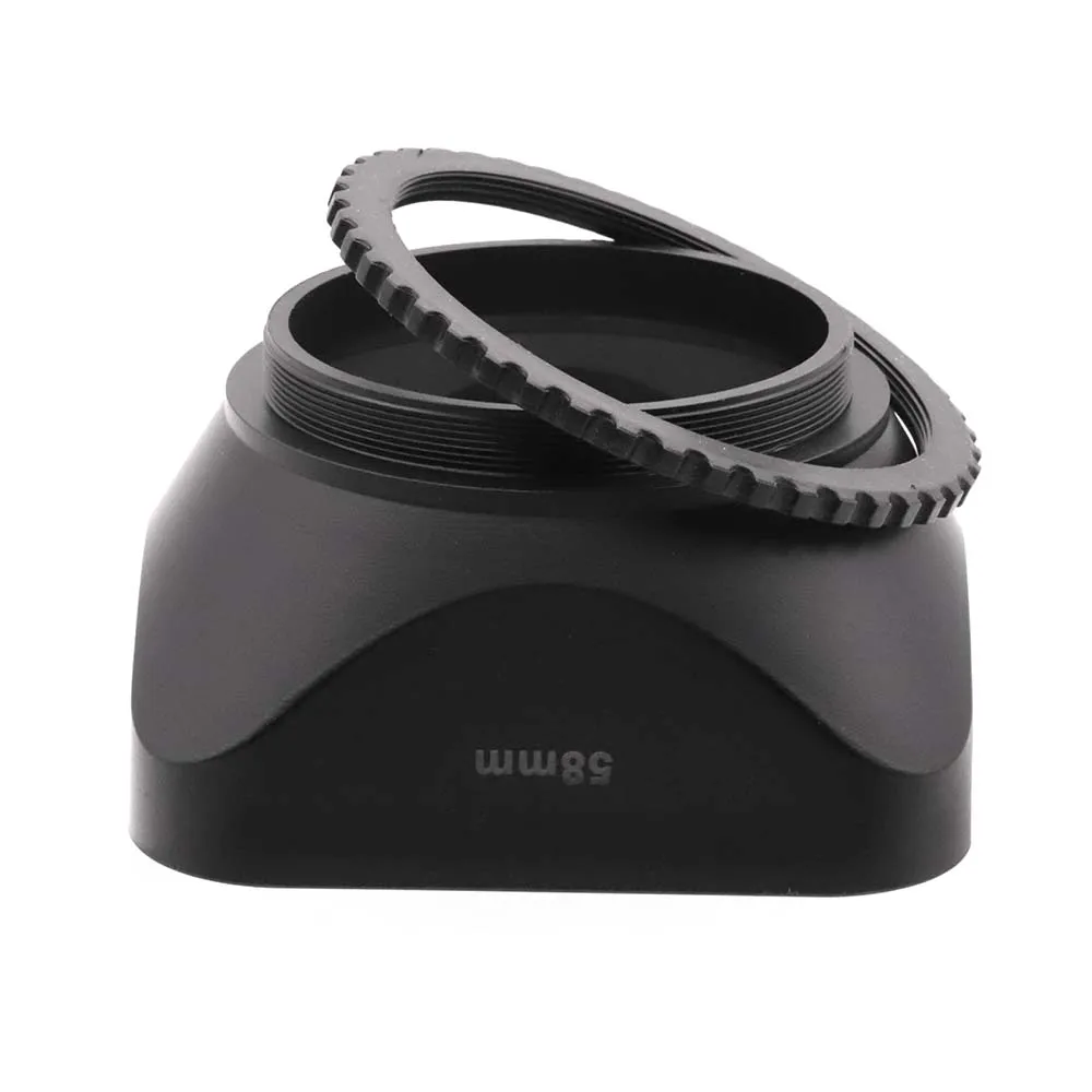 Description Picture 3 of item4 : 3 Square Camcorder / DV camera Lens Hood with Cap 30/37/46/52/58mm Photography Accessory