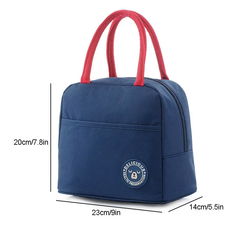 Picnic Bag Lunch Bags Waterproof Oxford cloth Insulated Large Capacity Cool Bag Dinner Box For Men Women School Office Students
