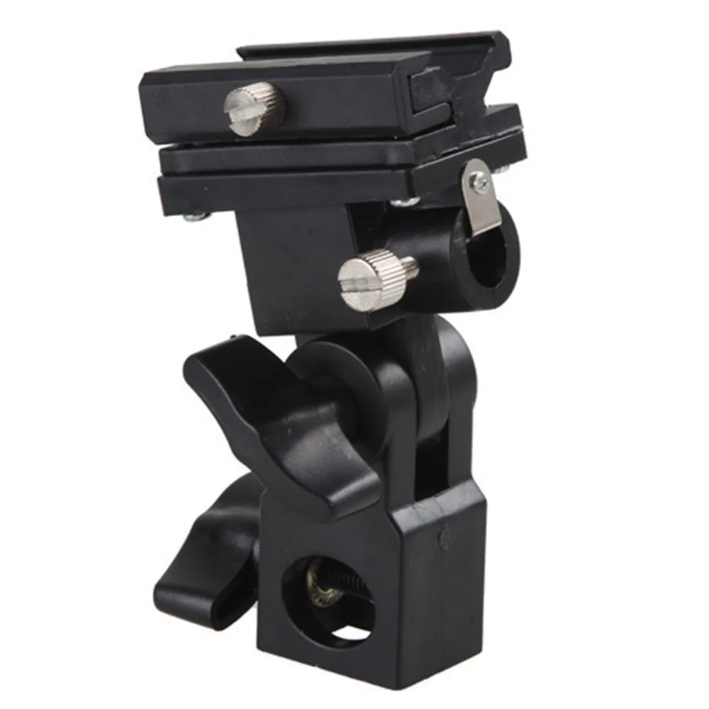 Swivel Flash Hot Shoe Umbrella Holder Light Bracket Stand Mount Adapter For Studio Light Type B