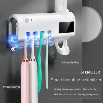 

Perforation-free toothbrush sterilizer intelligent ultraviolet sterilization toothbrush sterilization rack