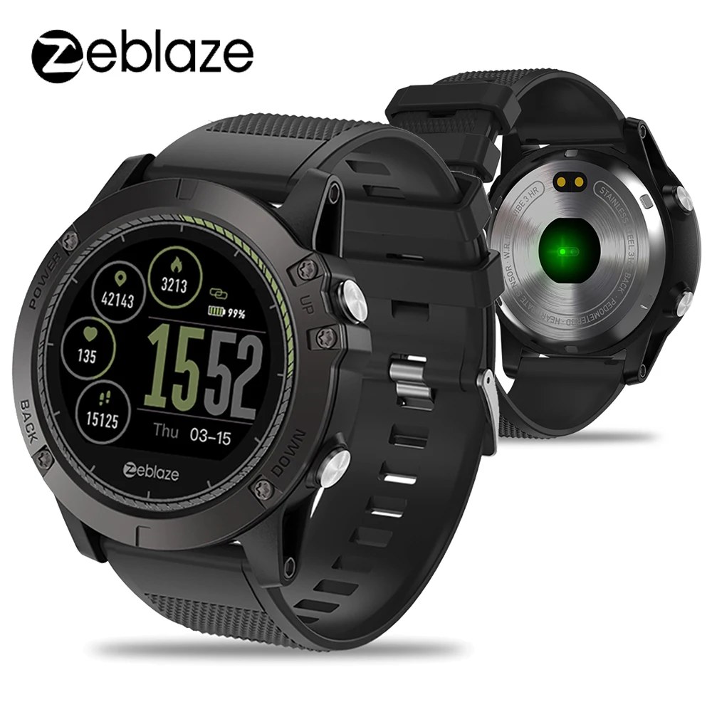 

Newest Zeblaze VIBE 3 HR Smart Watch Heart Rate Monitor 1.22" Color Display Sports Smartwatch IP67 Waterproof Wearable Device