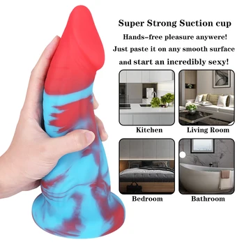 Silicone Animal Monster Dildo Dick Realistic Suction Cup Anal Dragon Dildos Adult Penis Cock for Women Female Masturbation 4