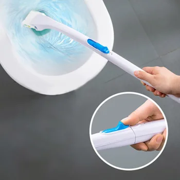 

Toilet Brush Set Stand Holder Long Handle Bathroom Disposable Toilet Cleaning Brush Replacement Brush Head Bathroom Accessories
