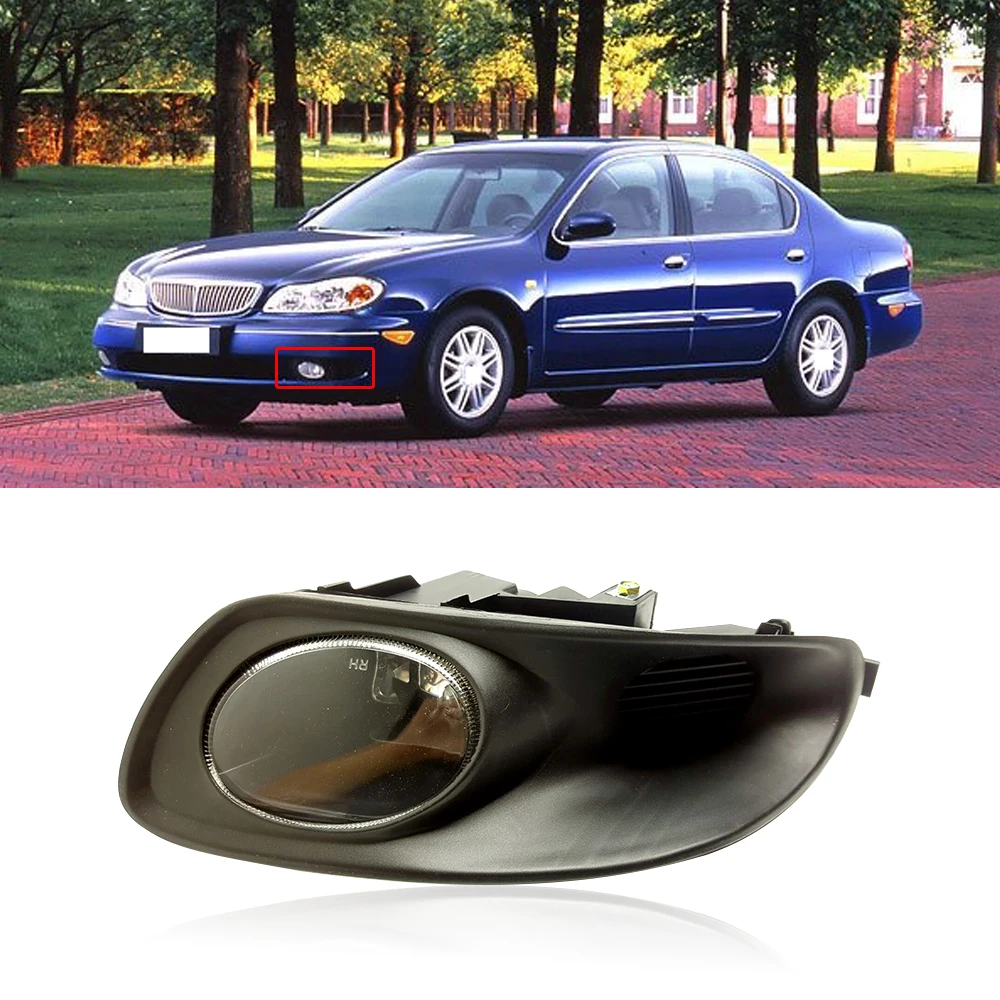 

CAPQX For Nissan Cefiro Maxima A33 1998-2004 Front Bumper Fog Light Fog lamp DRL Driving Light Running Lamp Fog Lamp Foglight