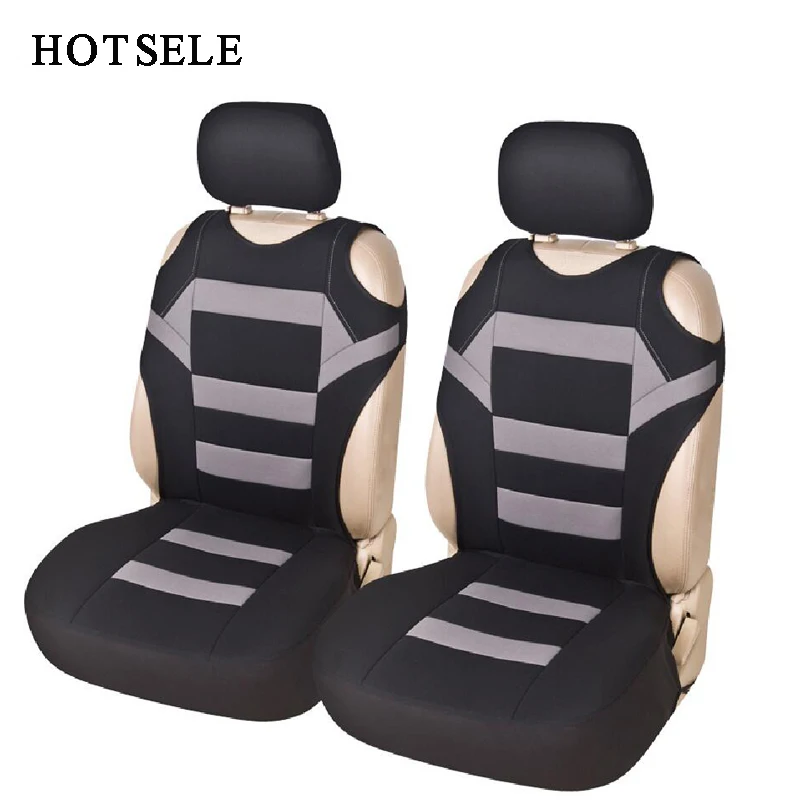 

2 Pieces Set T Shirt Design Front Car Seat Cover Universal Fit Car Care Coves Seat Protector for Car Seats Polyester Fabric