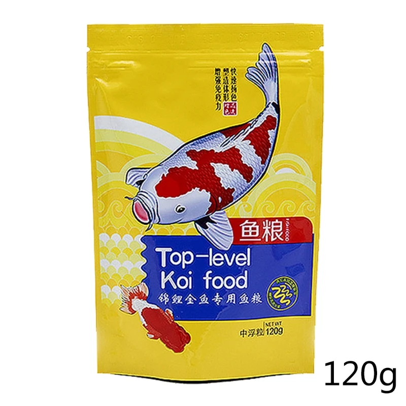 120g Fish Food Pellets Koi and Goldfish Growth Formula Mini Floating Pellet Balanced Diet High Protein Clearer Water Formula