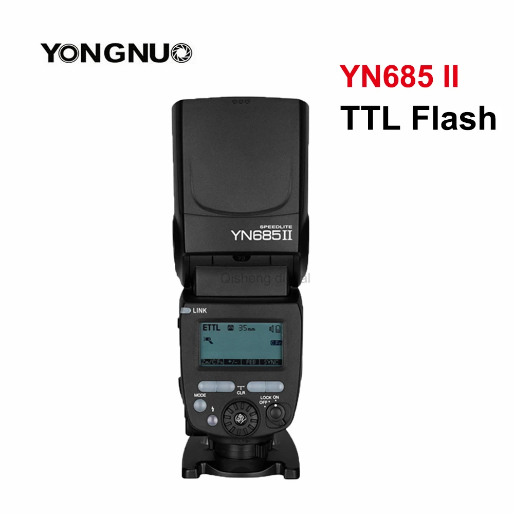 YONGNUO-TTLカメラフラッシュライト,ワイヤレス同期,yn685 ii,yn685 ii,2.4g,システム1/8000s, Canonカメラ,5d,60d,6d,mark ii,7d