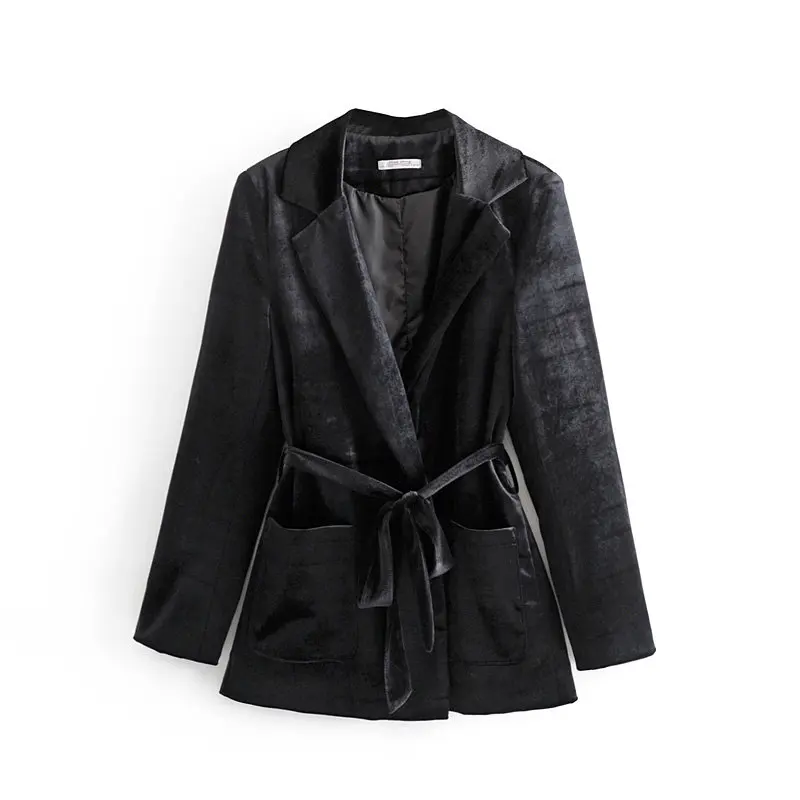 Темно-зеленый вельветовый костюм в простом стиле для улицы, новинка, Модный женский тонкий костюм на шнуровке в деловом стиле, повседневный костюм
