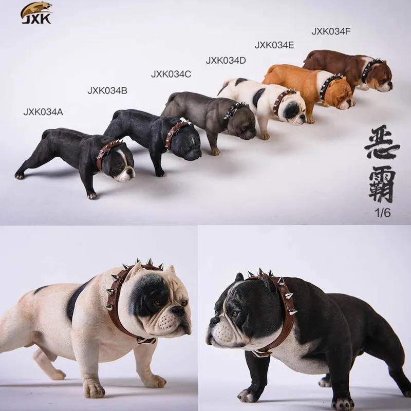 

IN STOCK 1/6 JXK034 Bully Pitbull Dog Animal Statue Fit 12 inch Action Figure