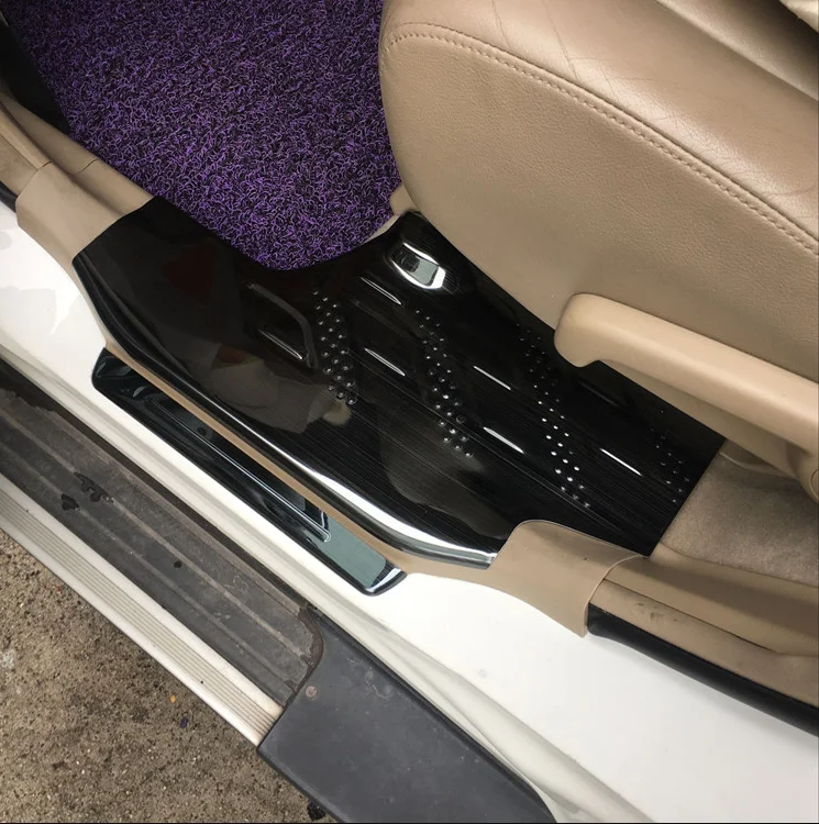 Нержавеющая сталь порог Накладка Добро пожаловать защита педали для Toyota highlander 2009- автомобильные аксессуары