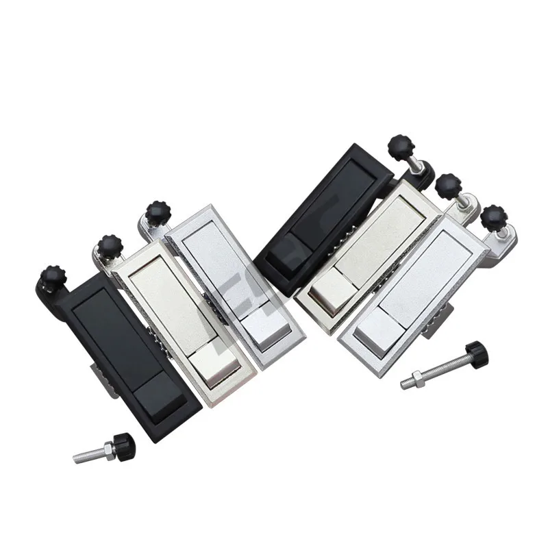 Adjustable Flat Lock Alloy Security Switch Spring Lock Hasp Latch For Electric box Industrial Cabinet Door Replacement Parts furniture hardware toggle latches jewelry box hasps decorative latches