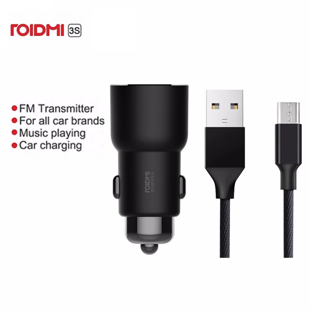 Автомобильное зарядное устройство 3S MOJIETU с Bluetooth музыкальный плеер 5 в А + USB кабель
