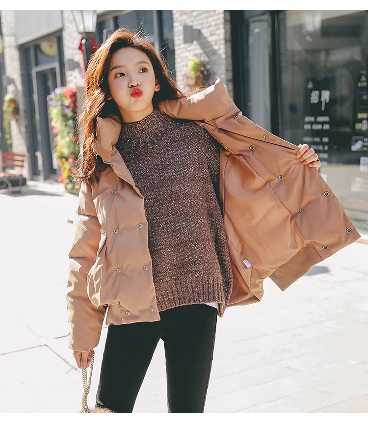 Abrigos Mujer Invierno женские пальто, зимнее корейское Женское пальто размера плюс, Женская куртка, пуховик черного цвета - Цвет: C