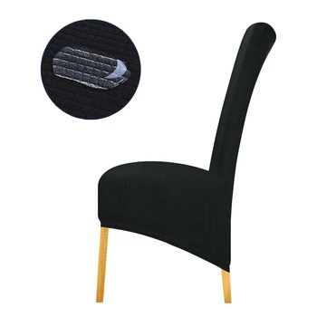 

Waterproof Soft XL Size Chair Cover Elastic Seat Chair Covers Stretch High King Back Slipcovers For Home Christmas Banquet